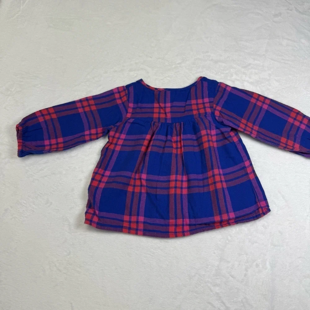 OshKosh B'gosh Blue and Pink Plaid Blouse